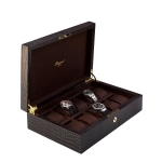 WATCH BOXES Rapport London Est. 1898 BROMPTON TEN WATCH COLLECTOR BOX  L265 brown (alt. L264 black leather)